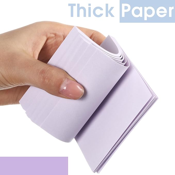 Thenshop 12 Pads Pastel Sticky Notes 3''x3'', Self Stick Notes Pads Pastel Office Supplies, Vintage Aesthetic School Accessories 50 Sheets/pad