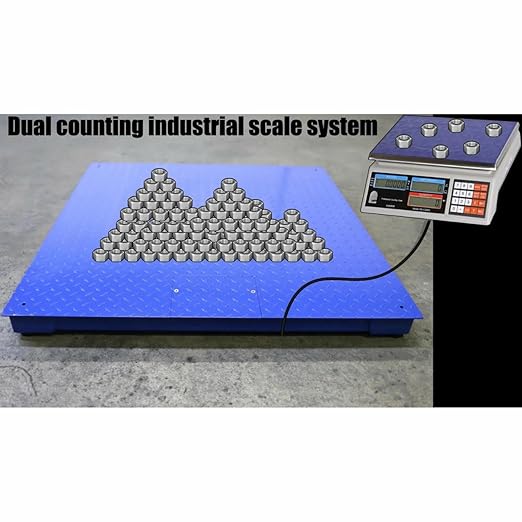 Liberty Scales LS-700-DC Dual Counting Smart Weighing Systems, Size 48" x 60" (4' x 5') - C-Scale 6 lb x .0002 lb/Floor Scale 1000 lb x .2 lb