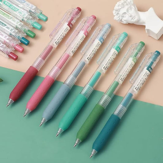 Morandi Journal Planner Pens Colorful 0.5mm Markers Fine Tip Drawing Pens Porous Fineliner Pen for Bullet Journaling Writing Note Taking Coloring Art Office School Supplies (6 Morandi colors)