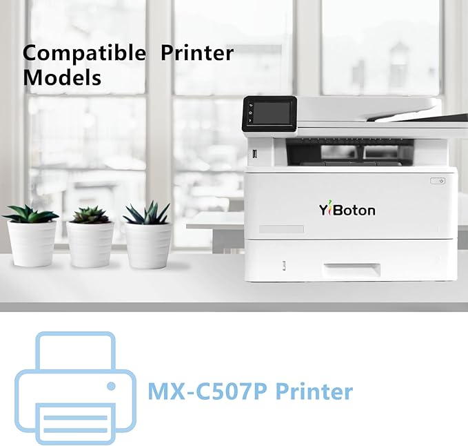 MX-C51T MX-C51TB Black Extra High Capacity Toner Cartridge Compatible with MX-C507P Printer (1 Pack)