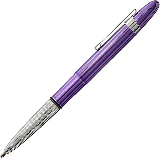 Fisher Space Pen Bullet Pen, Purple Haze, Ballpoint, Brass, Black Ink, Pocket Clip, Gift Box