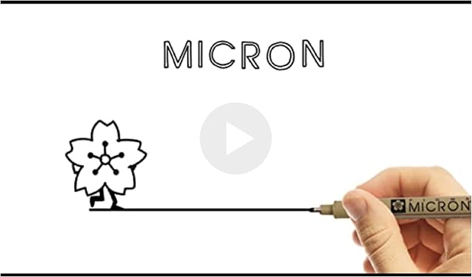 SAKURA Pigma Micron Fineliner Pens - Archival Black Ink Pens - for Writing, Drawing, or Journaling - Assorted Point Sizes - 10 Pack