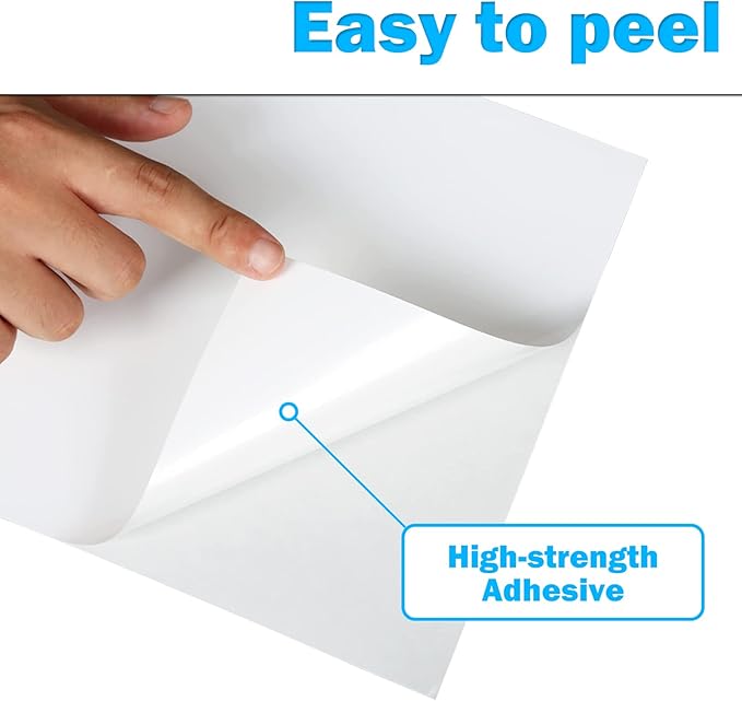 Full Sheet Address Labels for Laser/Inkjet Printers, White, 8.5 x 11 Inch, 1 Pack of 100 Labels