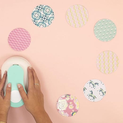 Craftelier - 2 Inch Circle Punch with Lever Press | Shape Hole Puncher for Paper Crafts | Round Hole Punch to Create Scrapbooks, DIY Cards & Journals | Mini Hole Punch for Paper & Cardstock.