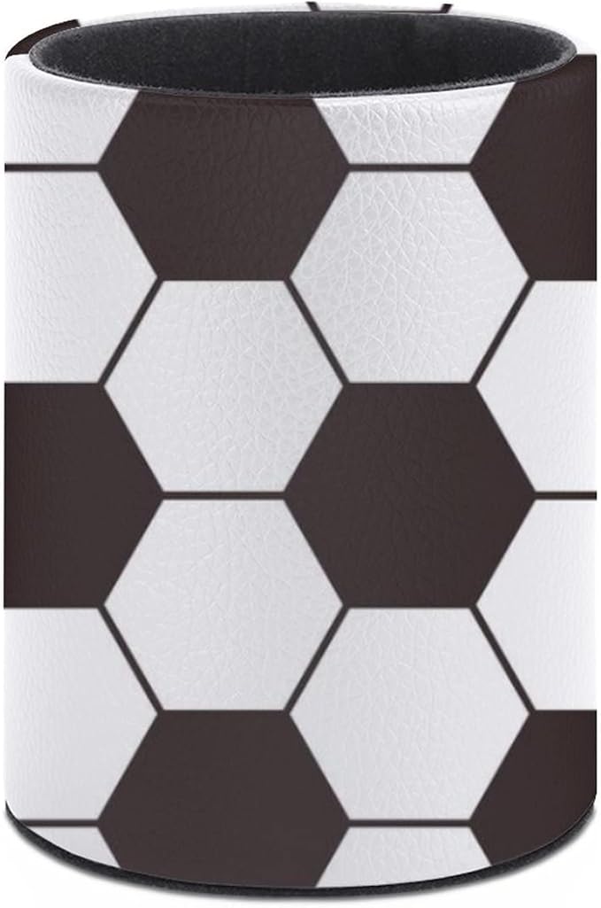 Soccer Ball Pen Holder Pencil Organizer Cute Pencil Cup Desk Decor Makeup Brush Holder Dice Cup PU Multifunctional Office Suppliesfor Home Classroom School