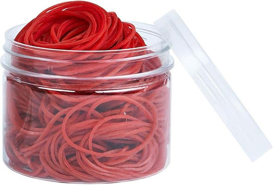 AMUU Rubber Bands 300pcs Red Small Rubber Bands for Office School Home size16 Elastic Band Office School Home Strong Elastic Band Loop Office Supplies
