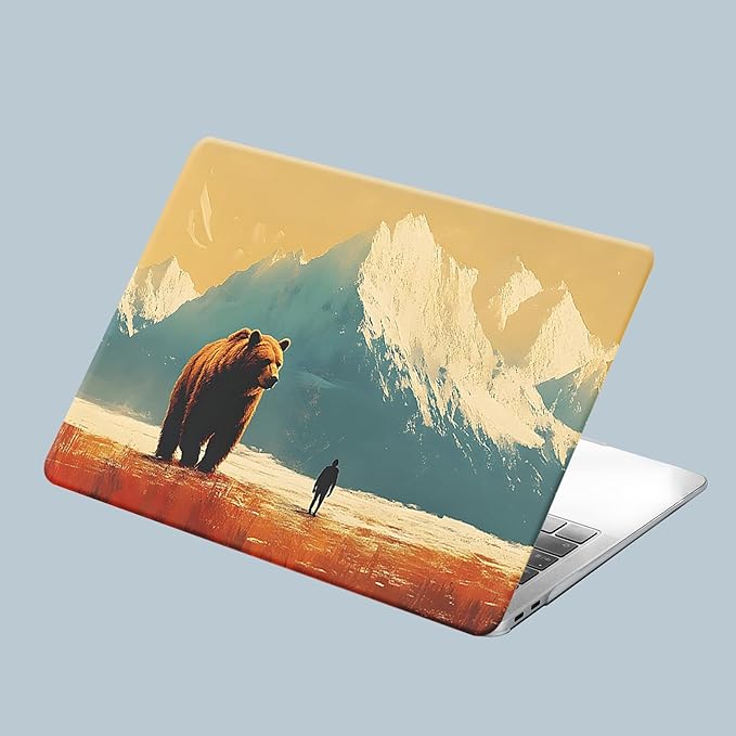 KEROM Compatible for MacBook Pro 16 inch Case 2025 2024 2023 2022 2021 M4 M3 M2 M1 Pro/Max Chip A3403 A3186 A2991 A2780 A2485, Cute Aesthetic Protective Plastic Hard Shell & Keyboard Cover, Bear