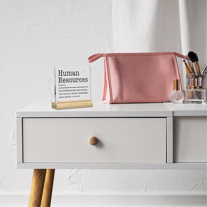 Human Resources Office Decor, Human Resources Gifts for Men Women, Hr Office Decoration, Funny Hr Gifts, Manager Director Human Resources Desk Decor Acrylic Desk Decoration