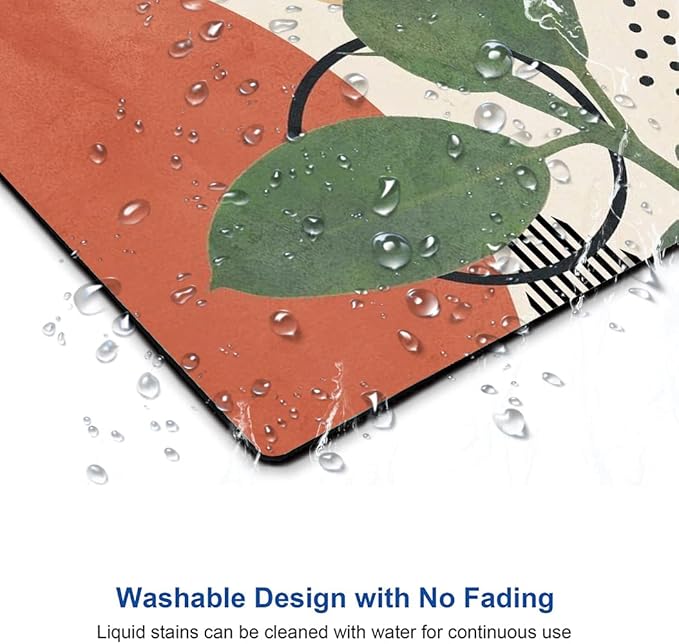 Modern Abstract Mouse Mat Square Waterproof Non-Slip Rubber Base MousePads for Office Laptop, 9.5"x7.9"x0.12" Inch