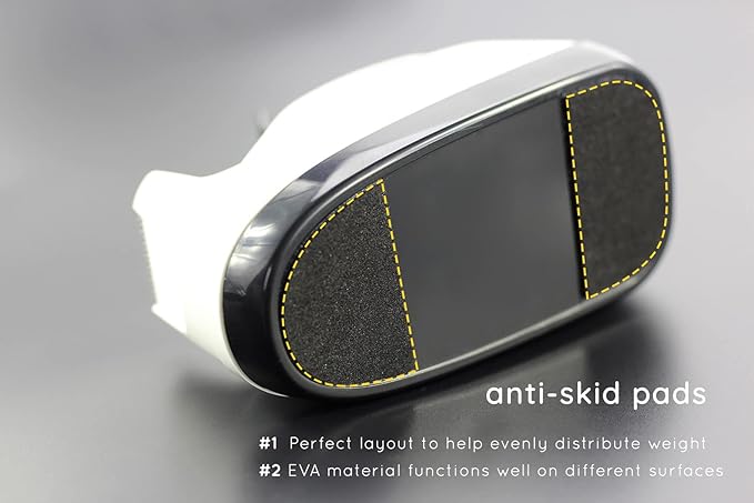 Heavy Base Nonskid Desk Tape Dispenser One-Hand Dispensing (White)