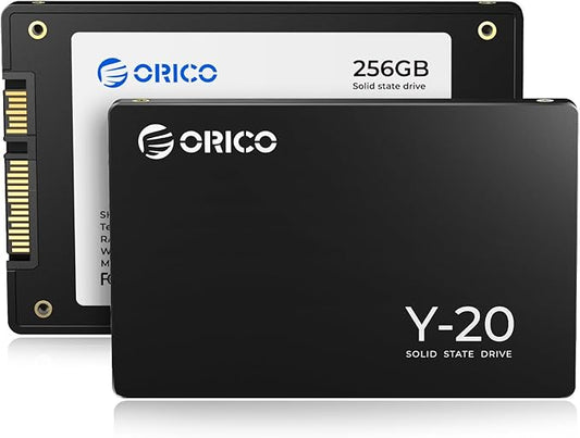 ORICO Y20 256GB SATA SSD 2.5 Inch Internal Solid State Drive, up to 500MB/s Read Speed, SATA III 6Gbps for Desktop Laptop NAS DIY External Drive