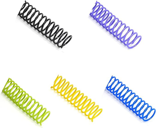 Rayson 5/8" Plastic Coil Binding Spines, 15.9mm Multicolored Spiral Binding Coil 140 Sheet Capacity, 4:1 Pitch - 100/Box for Business and Educational Purposes