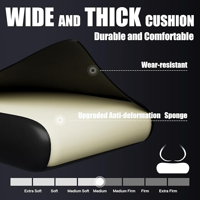 Gaming Chair, Ergonomic Office Computer Chair with Footrest and Lumbar Support Massager Racing Style High Back Video Gamer Chair, Wide＆Thick Cushion, 90°-135° Recline, Adjustable Height, Red