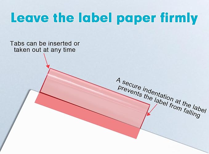 Binder Divider, PANDRI 120 Pack Binder Index White Dividers with 5 Insertable Multicolor Big Tab, Letter Size Paper Binder Divider for School Office Home Business