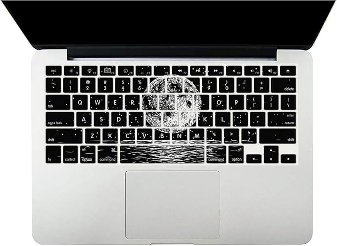 Case Compatible with MacBook Retina 12 Inch(Model A1534, Release 2017 2016 2015),Plastic Hard Shell Protective Cover & Keyboard Skin for MacBook 12 Inch with Retina Display - Moon