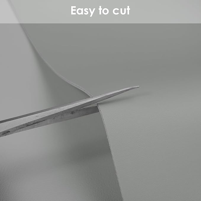 Leather Table Cover,1.8mm Thick,30x60 Inch Desk Cover,Large Desk Mat,Table Protector,Table Cover Protector,Desk Covers On Top of Desks(Gray+Gray,30x60)