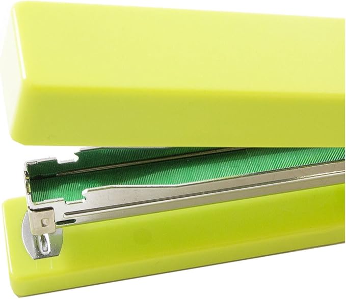 JAM PAPER Modern Desk Stapler - Lime Green - Sold Individually
