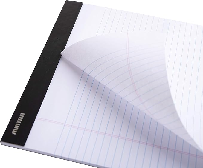 Mintra Office Legal Pads, ((xBasic, 8.5in x 11in, Narrow (White), 36pk (6-6pks))