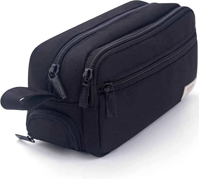 HVOMO Large Pencil Case High Capacity Holder Box Storage bag Desk Organizer Marker Pouch Pen For Middle School Office College Adult Girl and Boy(Black)