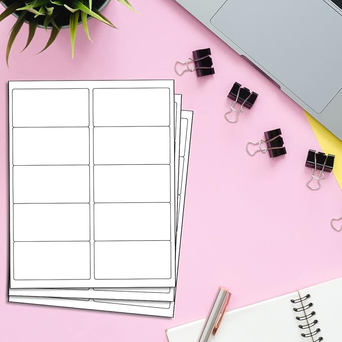 BESTEASY 2x4 Shipping Labels, FBA 10 Up Address mailing Labels, 100 Sheets Sticker Labels Compatible Laser/InkJet(1000 Labels)