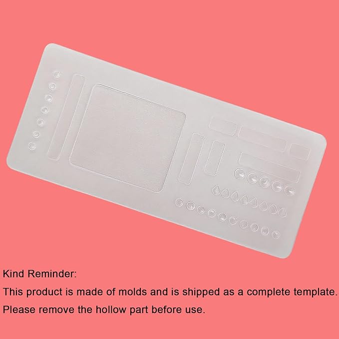 3 Pack Stencils Drafting Tools, Handmade Flexible Record Template, Reusable Templates Planner Stencils for Journaling Checklists Boxes Lines & Daily Planning (#A)