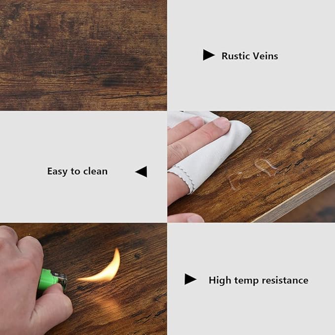 Tribesigns Triple Wide 5-Shelf Bookcase, Etagere Large Open Bookshelf Vintage Industrial Style Shelves Wood and Metal bookcases Furniture for Home & Office, 70 inch