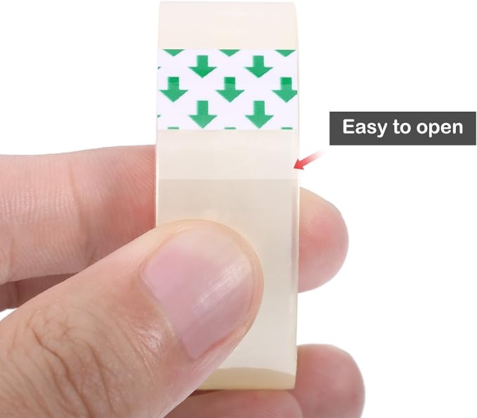 Shappy 16 Rolls Transparent Tape Refills Clear Tape Each Roll 3/4 x 1200 Inch Clear Gift Tape Refill for Office School