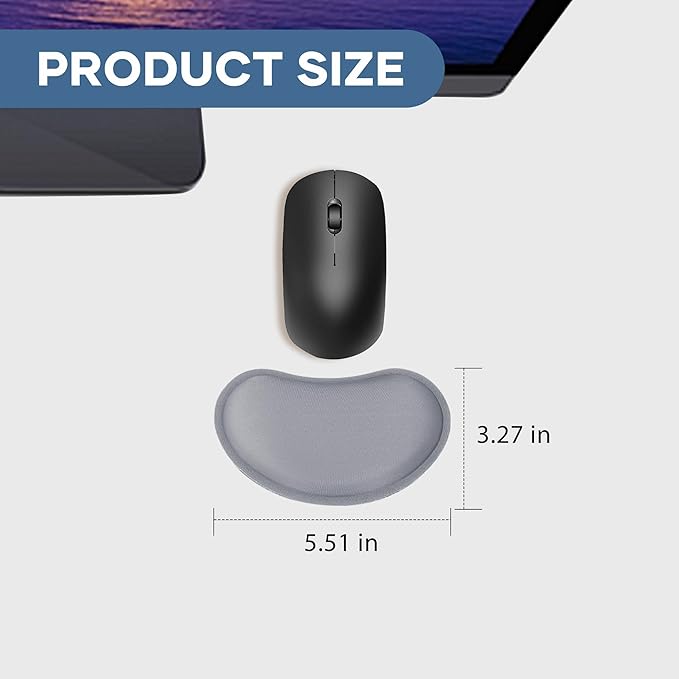 Office Ergonomic Memory Foam Computer Mouse and Keyboard Wrist Rest pad Support Carpal Tunnel, Wrist Rest for Keyboard and Mouse, Wrist Support Set