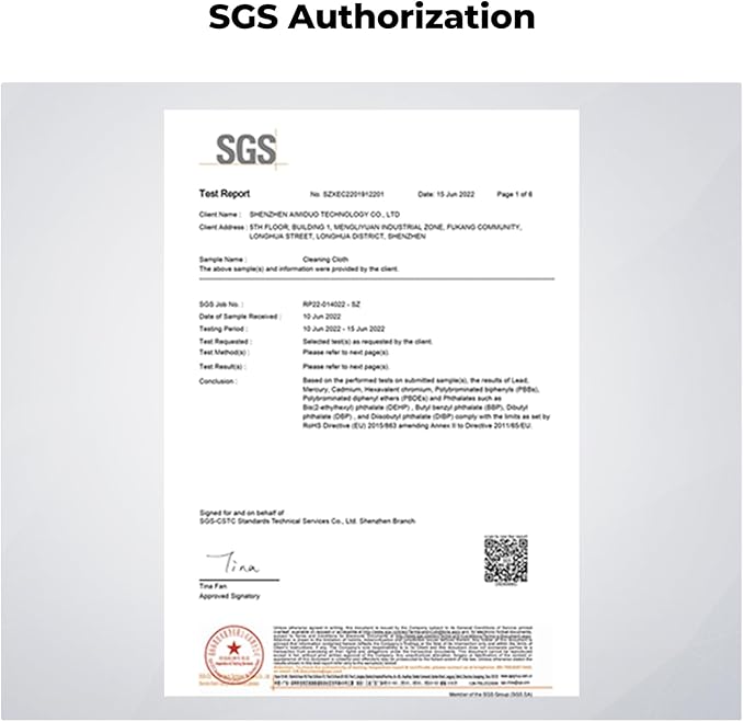 K&F Concept 10 Pack Microfiber Cleaning Cloths，Washable Reusable 6x6in Vacuum Wrapped Lint Free Glasses Cloth for Glasses, Lens, Screens & More