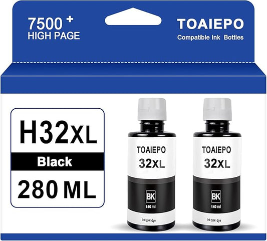 32XL Refill Ink Bottles Replacement for Smart Tank 5101 5102 6001 7001 7002 7301 7602 Plus 651 551 Ink Tank Printer