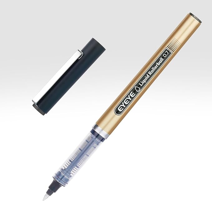 EYEYE Liquid Ink Rollerball Pens 12 Pack 0.7mm Medium Point 3 Color, Quick Dry Smooth Writing Pens for Journaling, Office, School & Note Taking Supplies