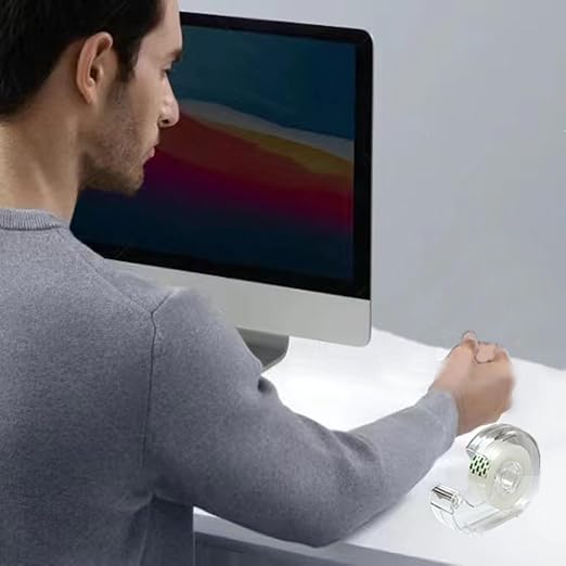 Tape, Clear Tape,Transparent Tape for Office Supplies and School Supplies,Glossy Finish,3/4 in x 720 in, Dispensered, 16 Pack