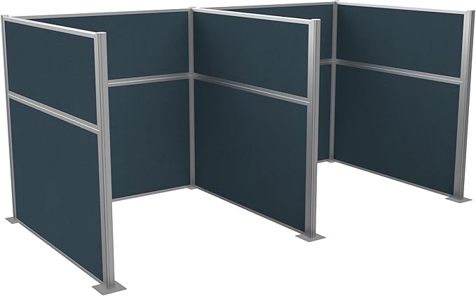 VERSARE Hush Panel Cubicle Kit | Workstation Partition Walls | Sound Dampening Cubicle Walls | Partitions for Desks