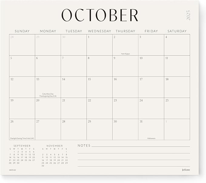 Jotsome Magnetic Calendar for Refrigerator 2025-2026, Monthly Fridge Calendar From Now to December 2026 13x11 inch, Easy Planning