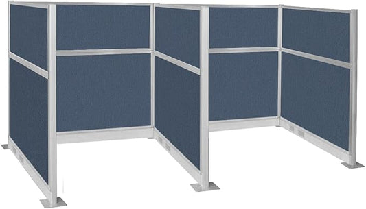 Versare Pre-Configured Hush Panel Electric Cubicle | Workstation Divider Walls | Cubicle Privacy Panels | Office Partition Walls