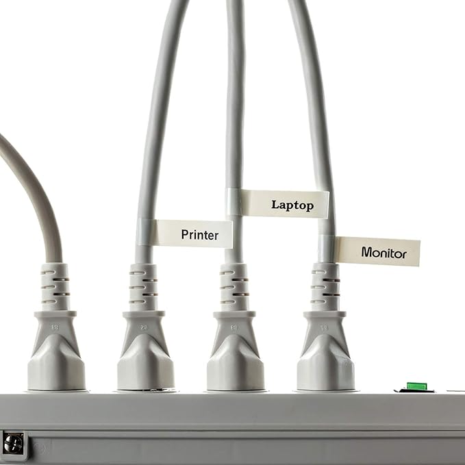 Brother Genuine P-touch TZE-FX231 Tape, 1/2" (0.47") Wide Flexible-ID Laminated Tape, Black on White, Best Suited for Wire Wrapping and Frlagging, Water-Resistant, 0.47" x 26.2' (12mm x 8M), TZEFX231