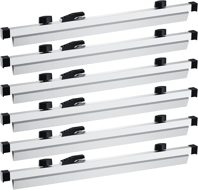 Estune 6 Pcs Blueprint Hanging Clamps Binding Strips Storage for Construction Paper Poster Plans Drawings Arts(18 Inches)