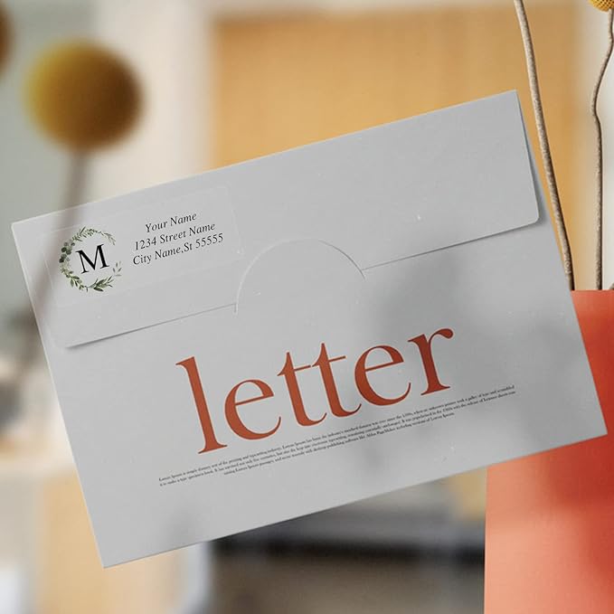 Custom Address Labels - Personalized Address Labels, Return Address Labels with Strong Adhesion, Can Be Used for Cardboard, Paper, Plastic, Glass, Metal (2.6x1 Inch, Set of 100)