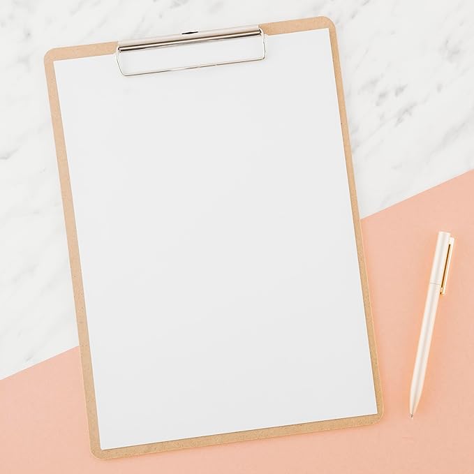 7" x 9.25" Blank Print Paper, 100Sheets/200Pages Classic Size Blank Loose-Leaf Paper, DIY Template Printing in Happy Planners