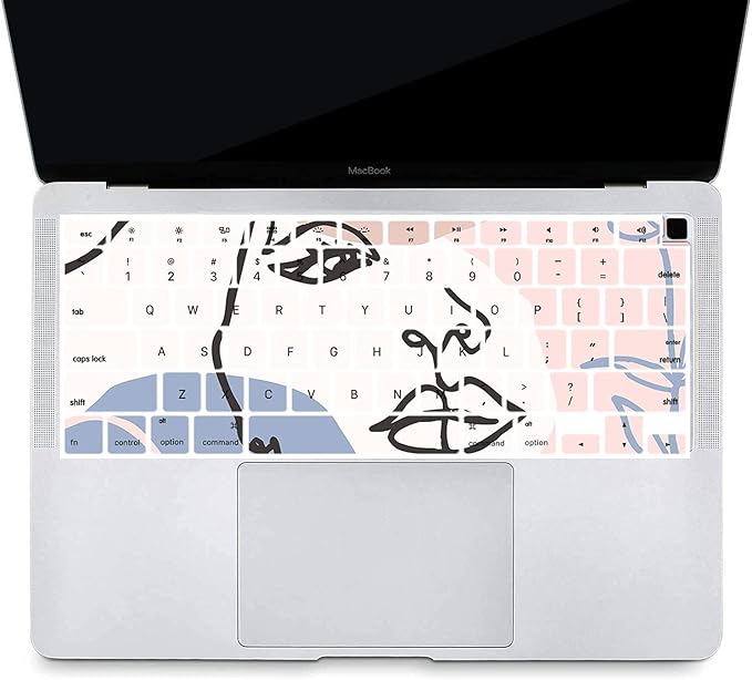 Bandless Case Compatible with MacBook Pro 13 inch 2020 2019 2018 2017 2016 Release A2338(M1) A2251 A2289 A2159 A1989 A1706 A1708, Plastic Hard Case Shell Cover & Keyboard Skin Cover - Girl Pattern 1