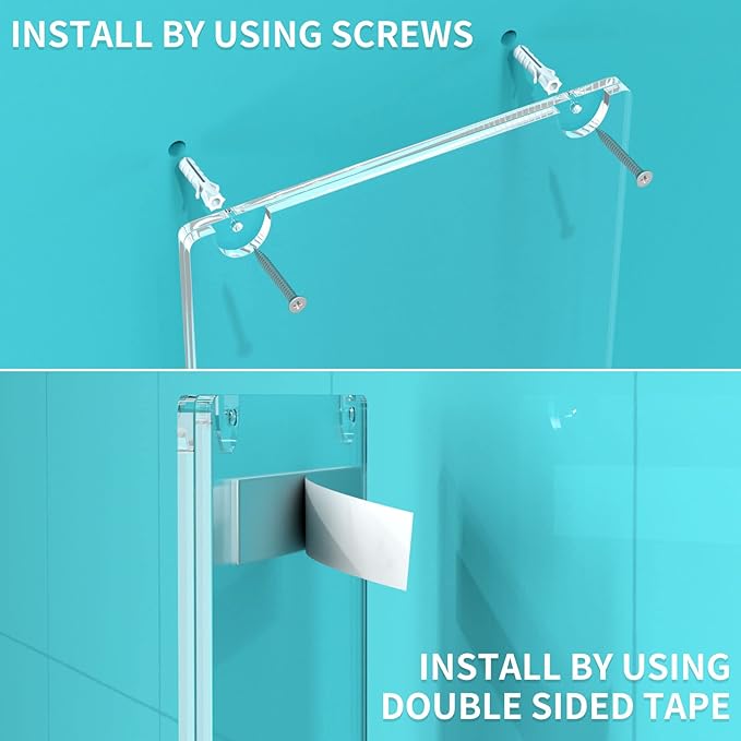 HIIMIEI 12 Pack Acrylic Wall Sign Holder 8.5x11 Vertical, Clear Plastic Picture Frames for Paper with Free 3M Tape and Screws, Door Sign Holder Perfect for Home, Office, Store, Restaurant