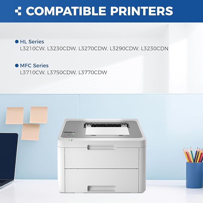 DR223CL DR-223CL Drum Unit (Not Toner)Set 4-Pack Replacement Compatible for Brother DR-223CL Imaging Drum HL-L3270CDW HL-L3210CW MFC-L3770CDW HL-L3290CDW MFC-L3750CDW L3710CW L3230CDW L3230CDN Printer
