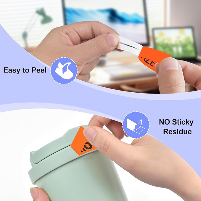 2 Pack Compatible for Ptouch TZe-B41 TZ-B41 TZe TZ Label Tape 18mm 0.7'' Laminated Black on Fluo Orange Label Maker Tape for PT-D600 PT-D610BT PT-D600VP PT-P710BT PT-P750W