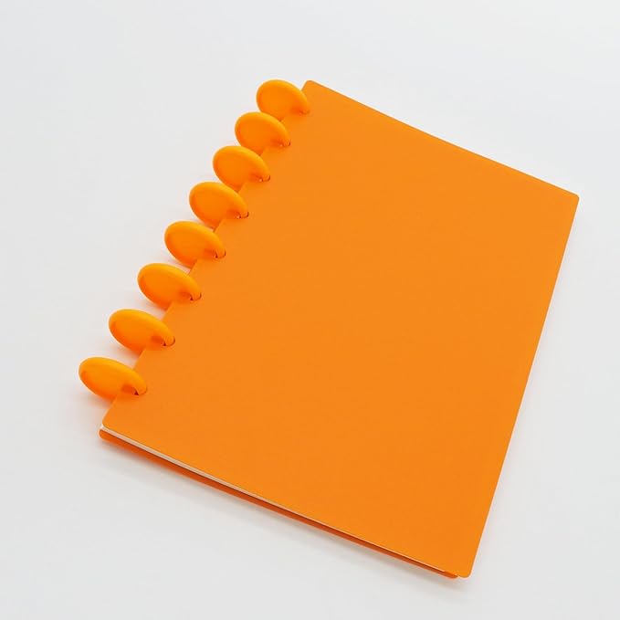 100pcs Discbound Notebook Discs DIY Planner Accessories fits for Tul,Levenger,Arc,Happy Planner,Talia(Orange,1.1inch/28mm)