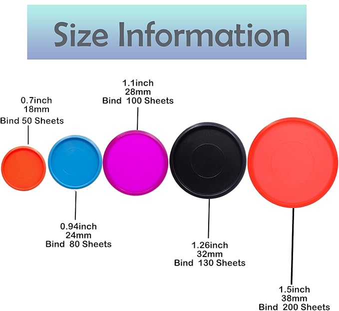 100pcs Discbound Notebook Discs 1.5inch(38mm) Planner Disc Accessories fits for Tul,Levenger,Arc,Happy Planner,Talia(Solid & Clear Mixed,1.5inch/38mm)