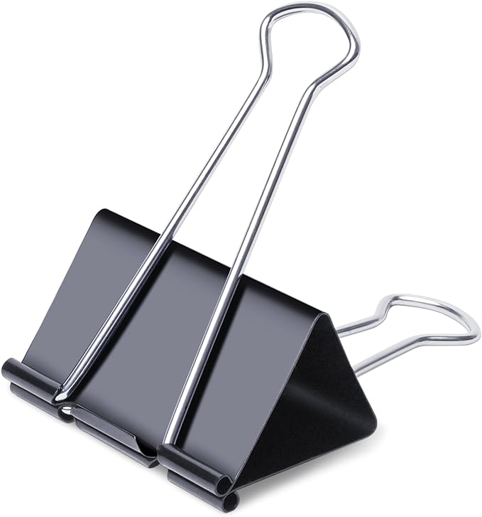 Ufmarine Jumbo Binder Clips 3 inch (6 Pcs), Extra Large Binder Clips Giant for Office Supplies