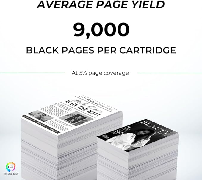 TCT TN439 Black Toner Cartridge 2 Pack - Compatible Replacement for Brother TN439BK Black Ultra High Yield Works with Brother HL-L8360CDW L8360CDWT MFC-L8900CDW L9570CDW Printers (9,000 Pgs)