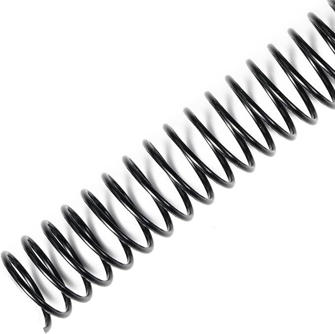 TOTiyea 50 Pack Plastic Binding Coils, 215 Sheet Capacity, 25mm (1") Binding Spirals, 4:1 Pitch, Black