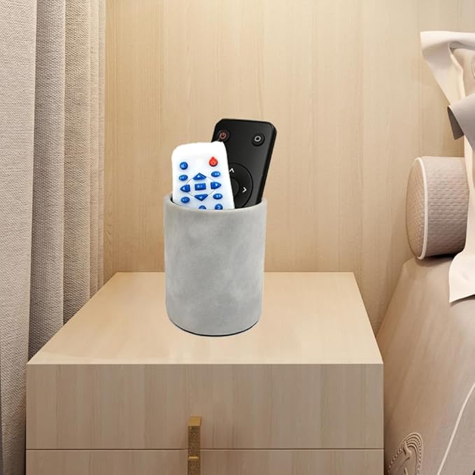 Pen Pencil Holder Cup Container Leather Desk Organizer Stand Decor Brush Scissor Holder Decoration Office Desk Home School