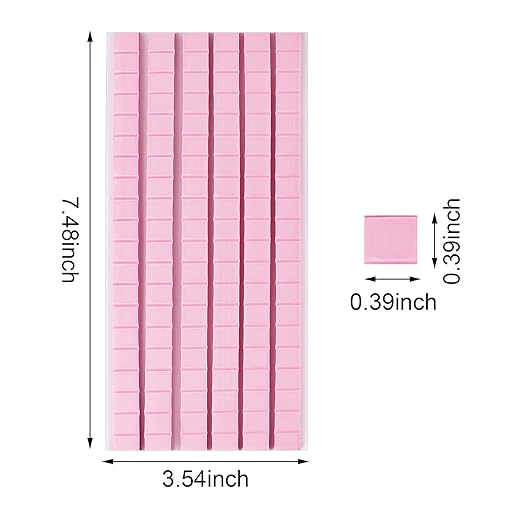 Feosky Adhesive Poster Sticky Tack Putty, Reusable and Removable Adhesive Putty, Mounting Putty for displaying Wall Paintings, Picture, Decoration, Crafts (Pink, Pack of 3)